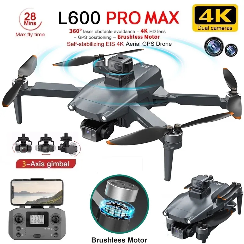 Drone Camera Hd - L600 PRO MAX GPS Drone Professional