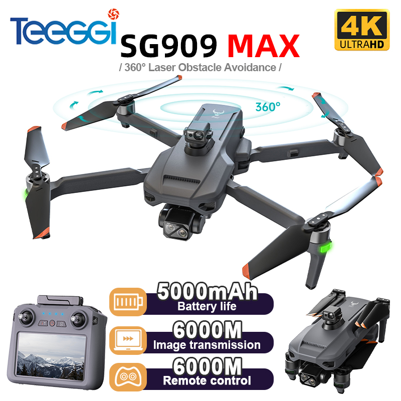 Drone Camera Night Vision - Teeggi SG909 MAX GPS Drone With