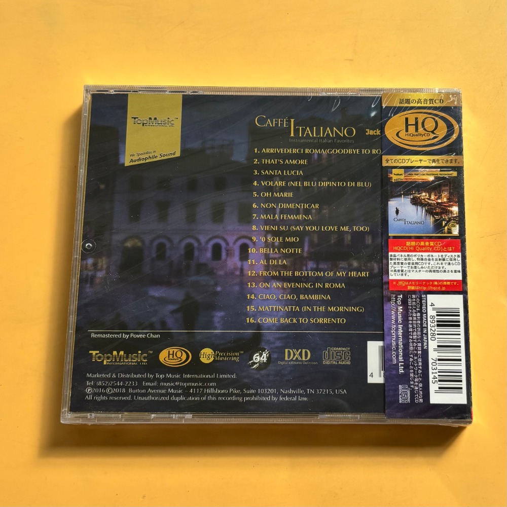Ltalian Coffee Music CD Relaxi - Drone Camera Stabilized recension och pris