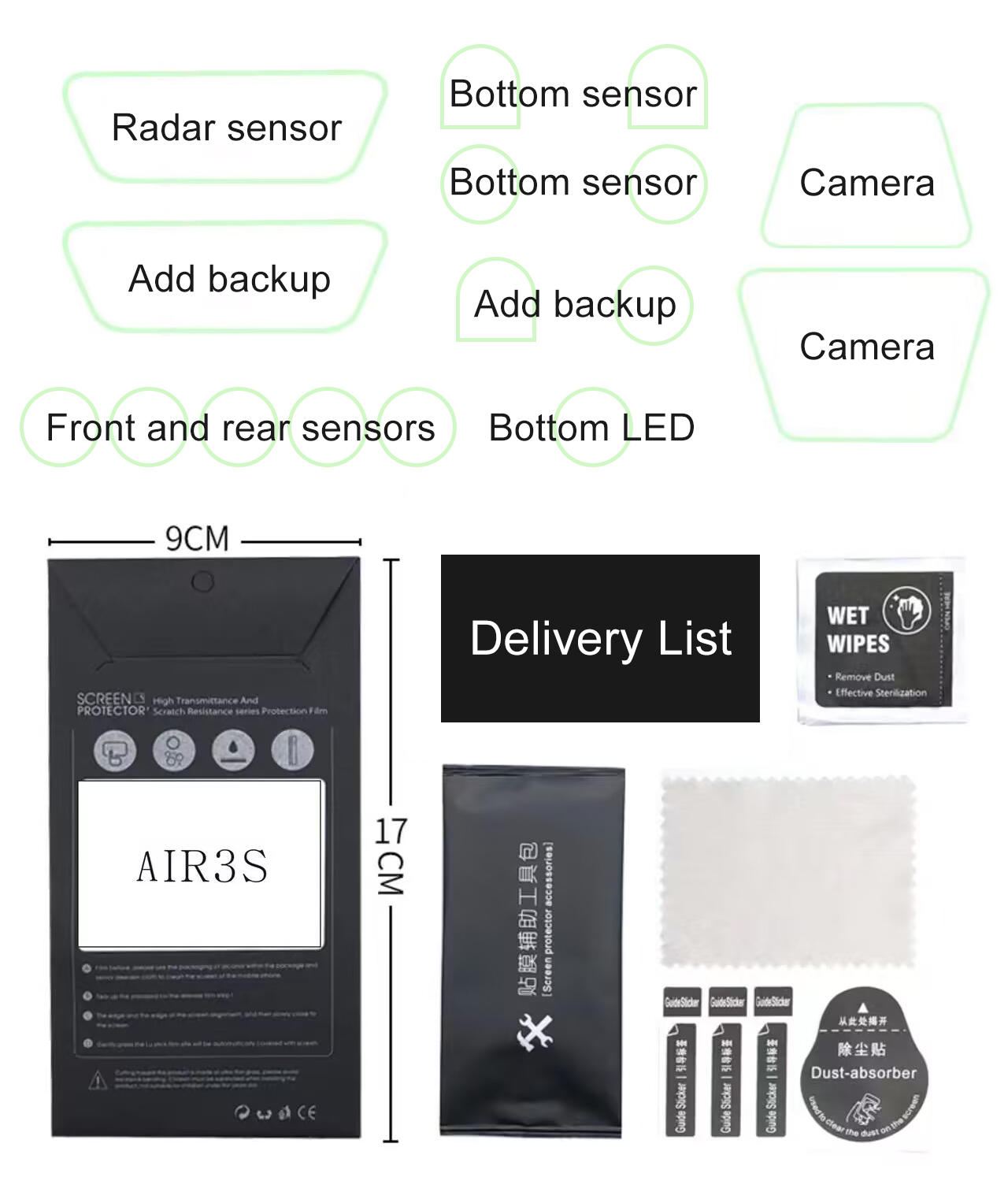 ​Lens Sensor Protective Film f - Drone Camera Filter recension och pris