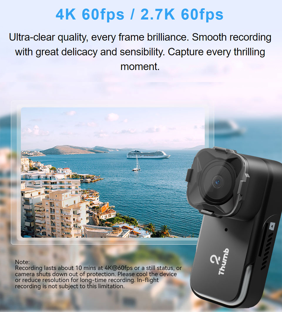 New Version RunCam Thumb 2 4K  - Drone Camera Hd recension och pris