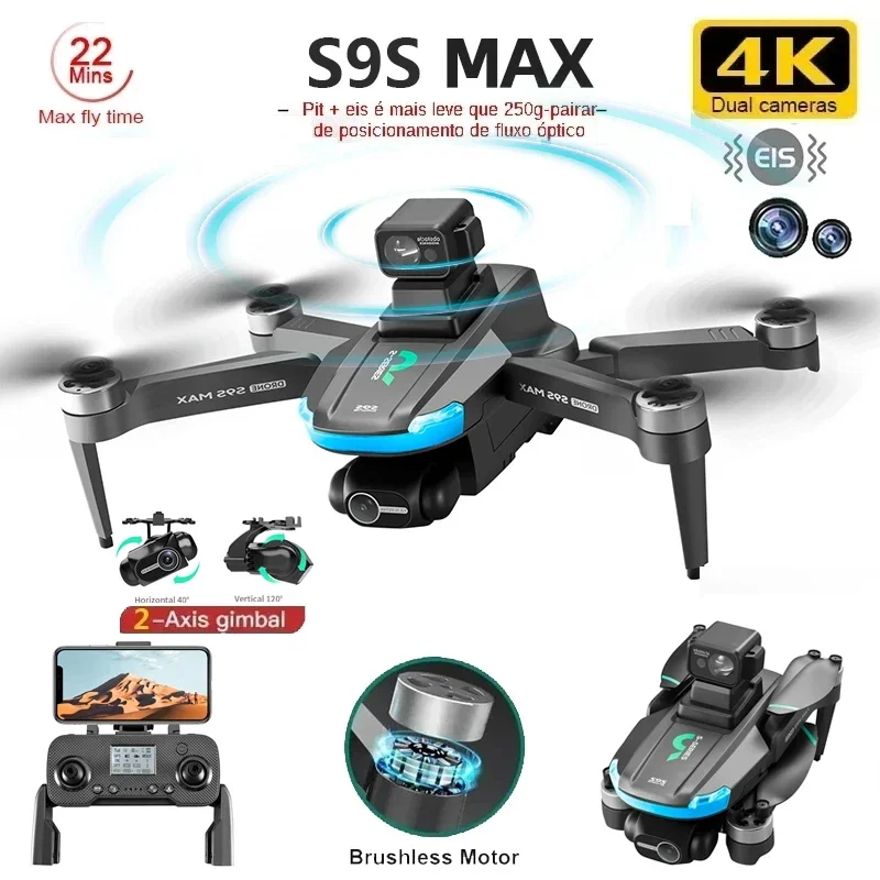 NEW S9S MAX MINI Drone 4K 2-Ax - Drone Camera Night Vision recension och pris