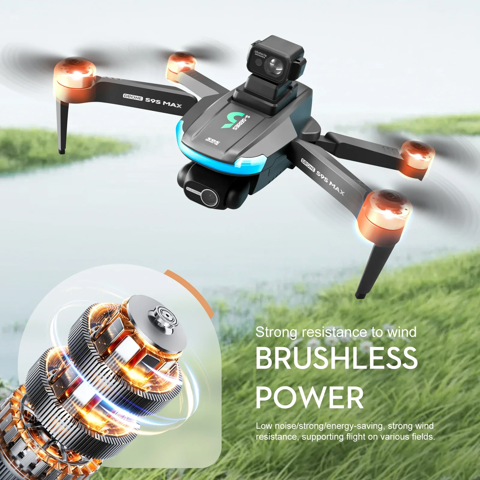 NEW S9S MAX MINI Drone 4K 2-Ax - Drone Camera Night Vision recension och pris
