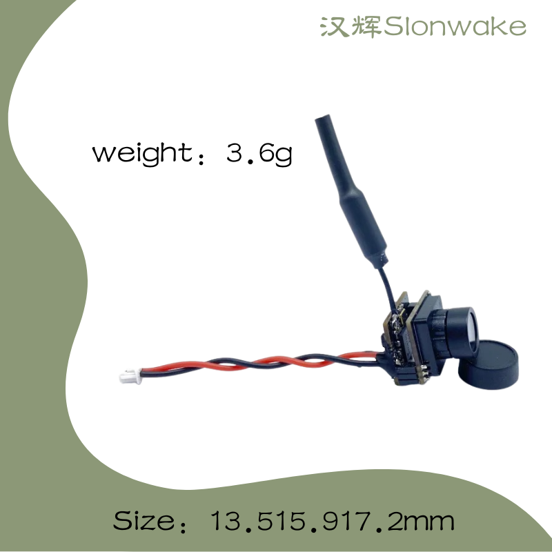 Slonwake 5.8G 48CH 25mW FPV VT - Drone Camera Wide Angle recension och pris