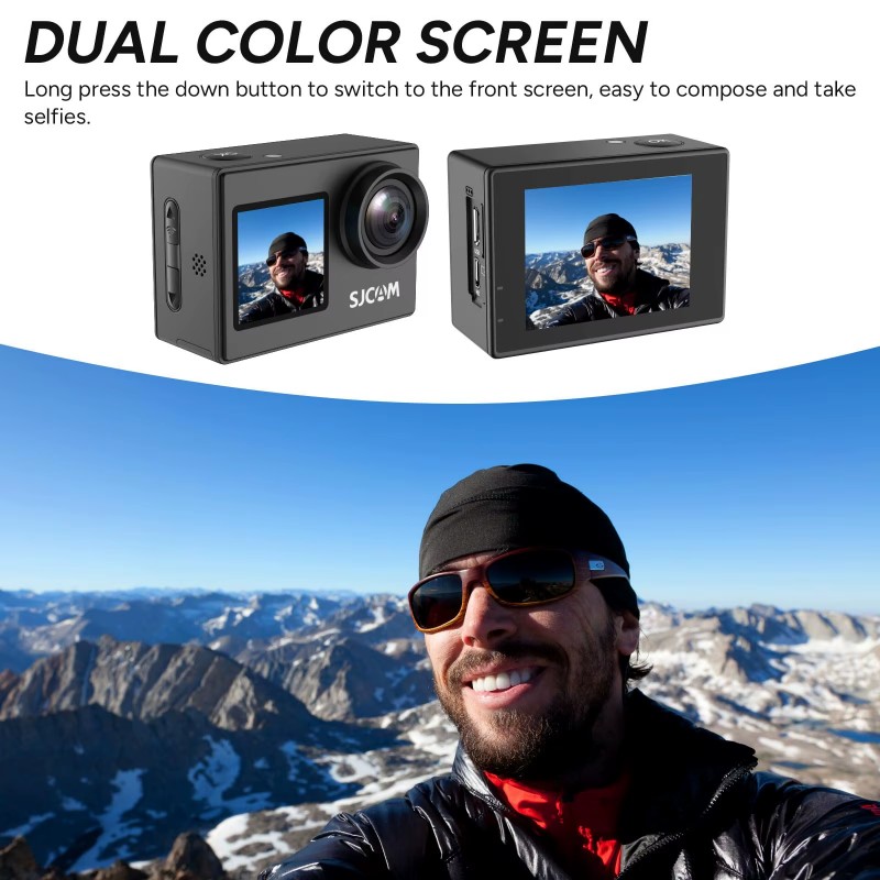 Dual Screen-SJ4000 SJCAM Helme - Drone Camera Action recension och pris