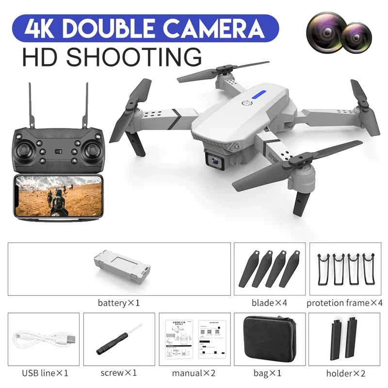 E88 ProIntelligent Folding Dro - Drone Camera Hd recension och pris