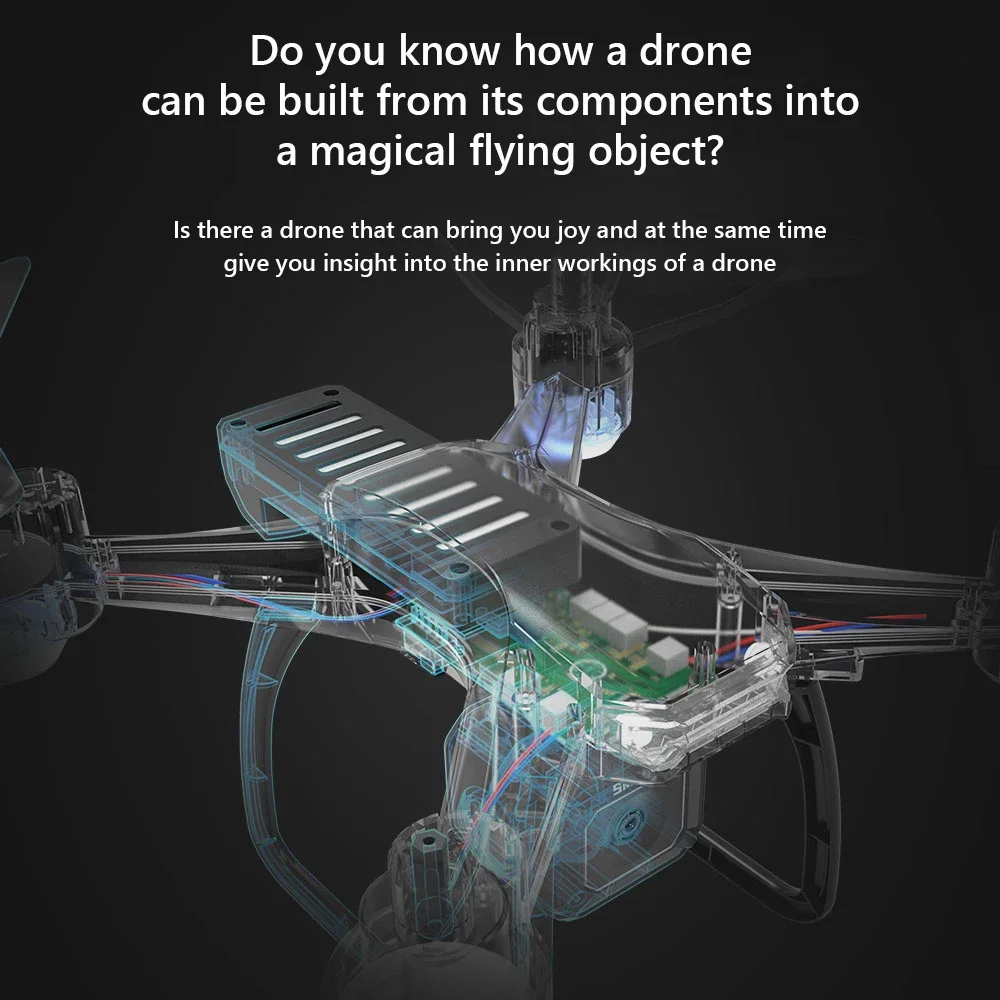 JJRC H108 DIY Teaching Assembl - Drone Camera 4K recension och pris