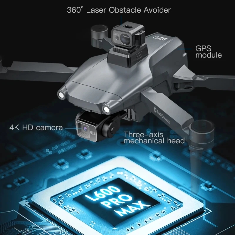 L600 PRO MAX GPS Drone Profess - Drone Camera Hd recension och pris