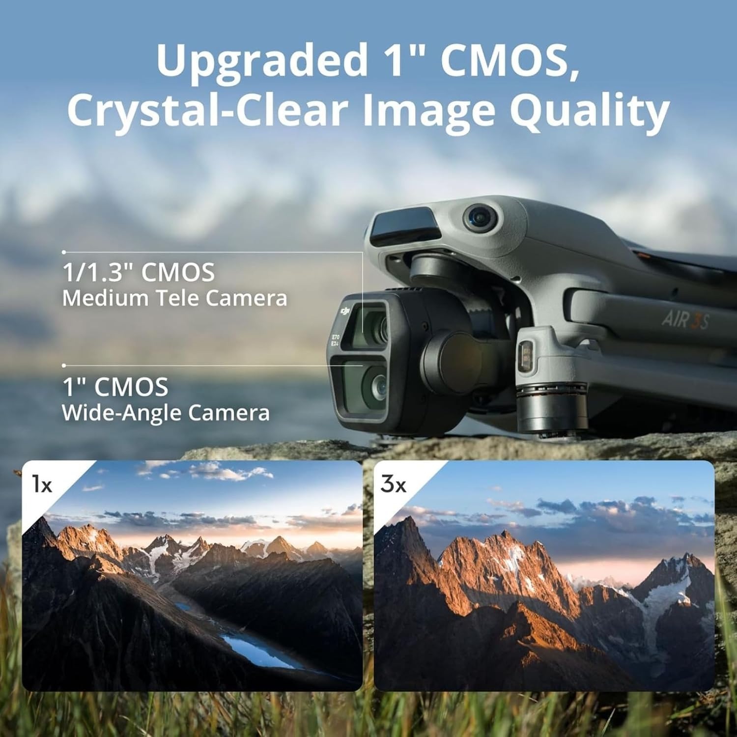 DJI Air 3S Fly More Combo (RC  - Drone Camera Wide Angle recension och pris