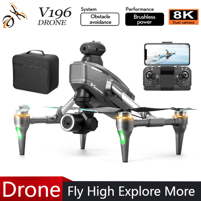 2025 V196 Automatic Obstacle A - Drone Camera With Gimbal recension och pris