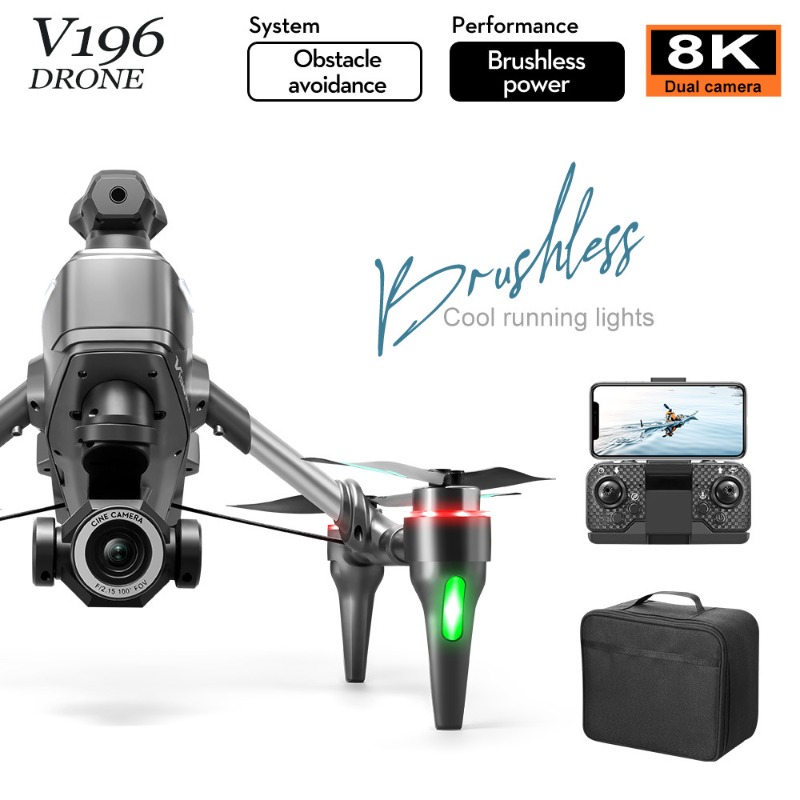 2025 V196 Automatic Obstacle A - Drone Camera With Gimbal recension och pris