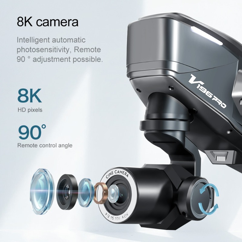2025 V196 Automatic Obstacle A - Drone Camera With Gimbal recension och pris