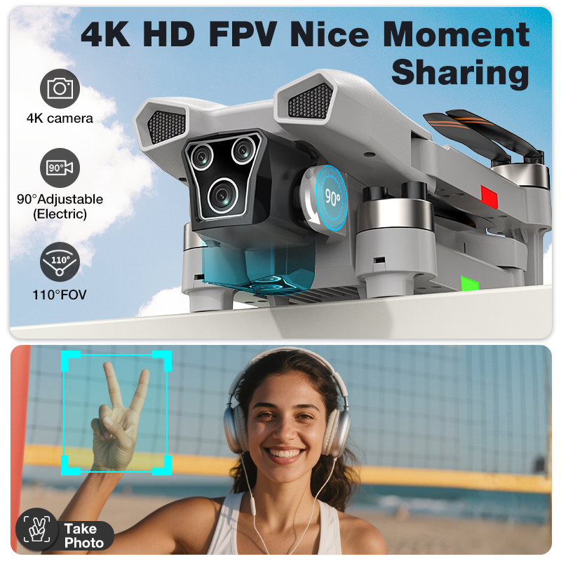 NEW Hot L017 Pro Drone Brushle - Drone Camera With Gimbal recension och pris