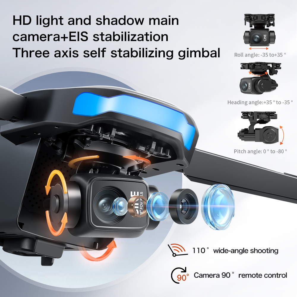 New S-X1 MAX Drone GPS 8K Prof - Drone Camera With Gimbal recension och pris
