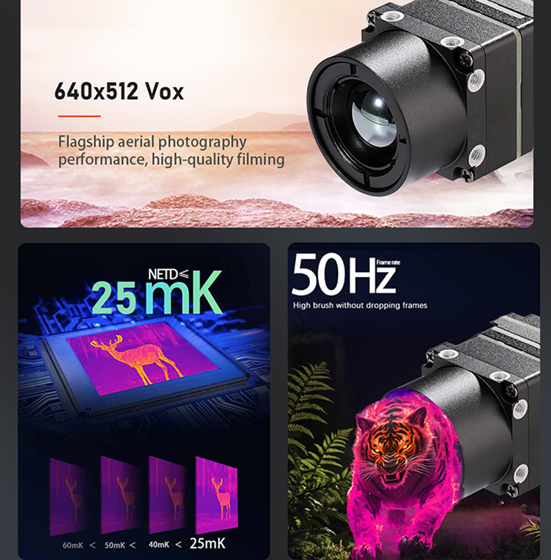 New Arrival 640x512 FPV Drone  - Drone Camera Thermal recension och pris