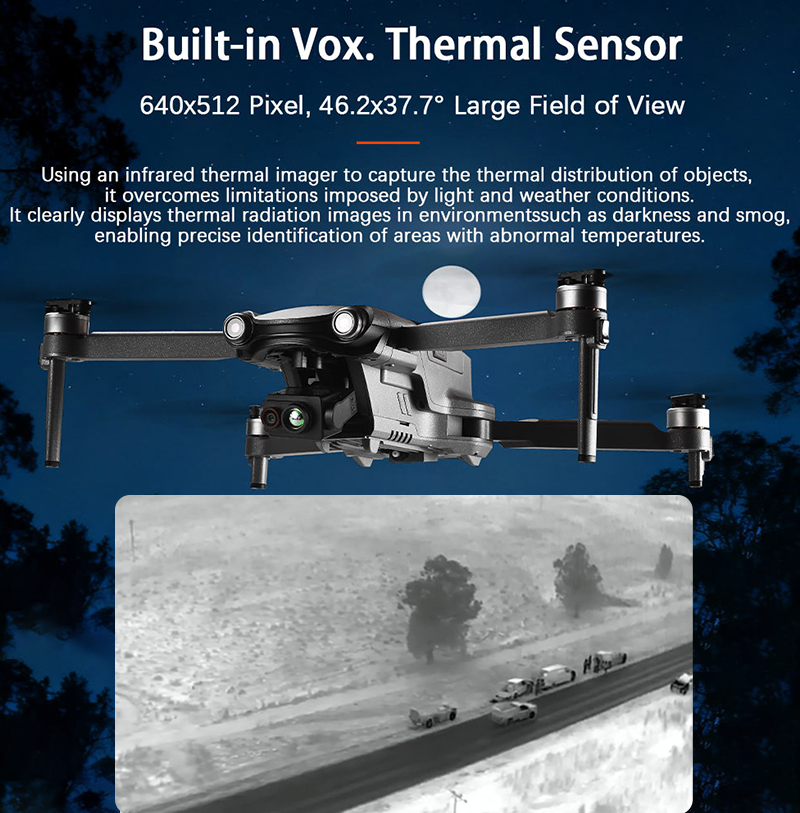 New Arrival 640x512 FPV Drone  - Drone Camera Thermal recension och pris